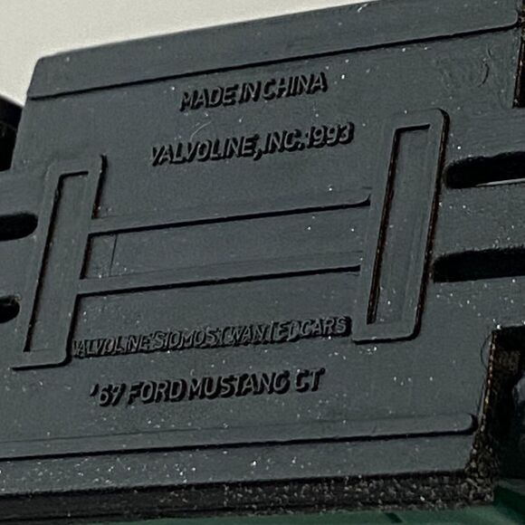 Valvolines Most Wanted Cars 67 Ford Mustang GT Mini Diecast Car 1993 Green - Picture 3 of 10